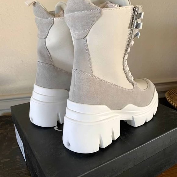 Saint G Kendall Combat Boots Off White-NIB EU SZ 40 - Picture 4 of 4